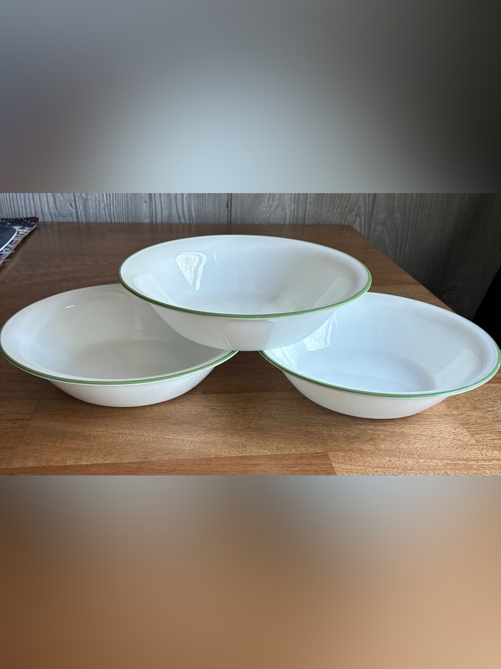 3 Corelle Shadow Iris Soup/Cereal Bowls